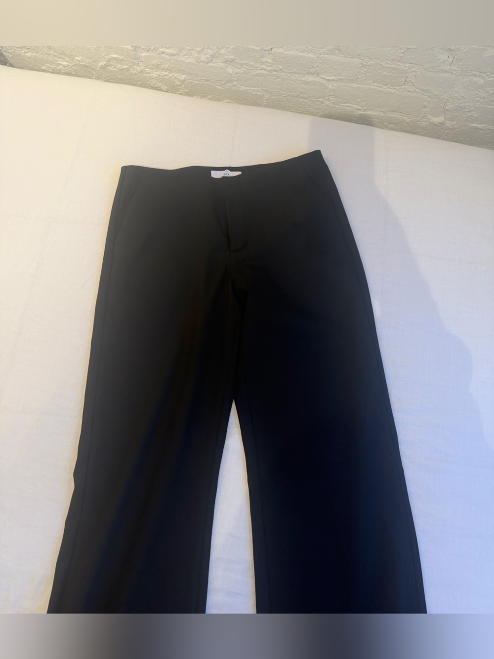 ERA Black Straight-Leg Dress Pants
